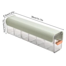 벽걸이 양말 조미료 보관함 정리함 자체 접착 케이블 방진 서랍 속옷 6 그리드, 1.Light Green, 1개