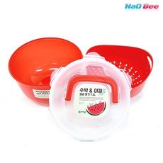 NaOBee 대용량 물빠짐 다용도 야채 밀폐용기 7.2L, 1개