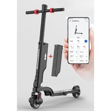 X6 전동킥보드 접이식 초소형 전동 스쿠터 2024, 2. 듀얼 배터리 + 앱 지원, 36V