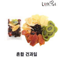 러브펫 햄스터 토끼 기니피그 간식 혼합 건과일 100g, 1개