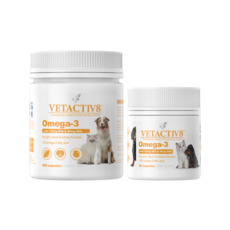 벳액티브8 오메가3 90캡슐 벳엑티브8 캡슐형 강아지오메가3, 1개, 360캡슐
