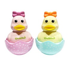 어린이집 영유아오감발달 딸랑이오뚝이 오리 4개월, 베이비핑크, 베이비핑크, 1개