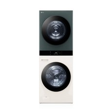 LG전자 트롬 워시타워 오브제 WL21 (건조22kg/세탁25kg), 4년약정(12개월마다 관리), 상-그린/하-그린
