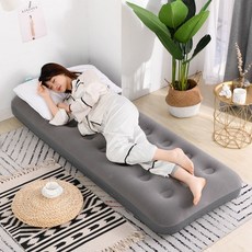 에어매트 싱글 기숙사 노인 1.2미터 침대매트 더블 침대에어 매트침대 공기, T01-P30-185*72*22(싱글침대)_ 그레이(포