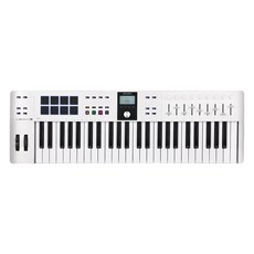 Arturia KeyLab Essential MK3 49 아투리아 키랩 에센셜 MK3 마스터 키보드 건반 미디 컨트롤러, White