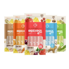 메타멍스 강아지 건강 파우치 간식 15 g x 5p 장 눈 체중 면역력 관절 건강 5종 콤보, 5종콤보1개씩, 15g, 5개
