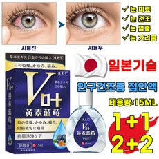 [빠른배송] 일본 점안액 안구건조증 눈피로 완화 눈물액 시력교정 아이케어, 2개, 15ml