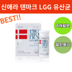 덴마크 유산균 이야기 엘쥐쥐 덴프스 lgg 유산균 캡슐 8개월, 4박스, 60정