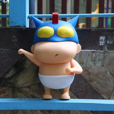 DarjinQD짱구는 못말려 애니메이션피규어 2차원슈퍼맨 짱구피규어 핸드메이드 1 대 1 빅사이즈 장식품, 42cm