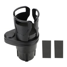자동차 컵 홀더 접이식 마시는 병 홀더 컵 스탠드 브라켓 선글라스 전화 주최자 Stowing Tidying Car Styling, 카본 블랙, 보여진 바와 같이, 1개