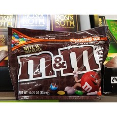 M&M's Milk Chocolate Sharing size Real 미국직구 엠앤엠 밀크 초콜렛 10.70oz(303.3g) 4팩, 1개