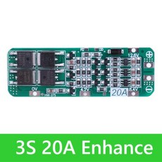 BMS 리튬 이온 배터리 충전기 보호 보드 드릴 모터용 18650 강화 및 밸런스 포함 3S 4S 5A 10A 20A 25A 40A 60A 12V, 37) 4PCS - 4S 20A Standard