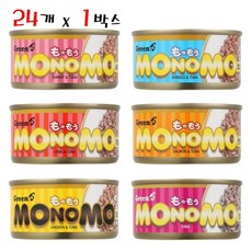 모노모캔 80g 24개입 고양이간식, 참치+새우