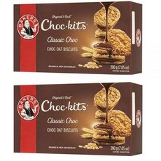 BAKERS EST 1851 베이커의 초코킷 크런치 오트 비스킷 쿠키 | 초콜릿 2팩 32 - 40 한 박스 할랄 리얼 급 재료 32oz 프리카, 2개
