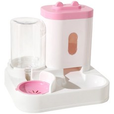 급수 액세서리 용품 애완 디펜서 고양이 급식 물 자동 및 동물, 2L, 분홍색, 1개