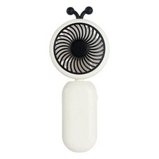 휴대용 선풍기 소형 냉각 선풍기 USB 충전식 속눈썹 음소거 쿨러 미니, White, 1개
