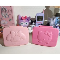 산리오 캐릭터즈 헬로키티 마이멜로디 탑로더 악세사리 물티슈 다용도 보관함 소품함 케이스, 1개