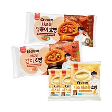 [돌아온삼립호빵]삼립 신상호빵 3종 6입 택 (김치/화르륵떡볶이/치즈촤르륵), 치즈촤르륵호빵 1입 6봉(총6입), 1개