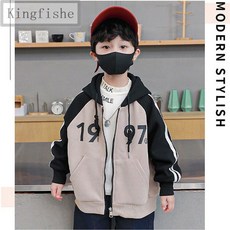 [Kingfishe]남아 봄 패션 빅사이즈 후드 트레이닝 점퍼 xin024SL3