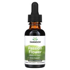 스완슨 패션플라워 시계초 액상 추출물 슈가 프리 29.6ml, 1개