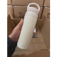 데일리 심플 스트레이트 컵 스텐텀블러 500ml 블루보틀 텀블러, 500ml베이지, 1개