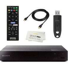 WiFi에 내장된 소니 BDP6700 4K 업스케일링 블루레이 DVD 플레이어 리모컨 고속 HDMI 케이블 울트라 USB 플래시 드라이브 64GB, 1개