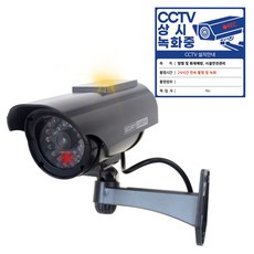 다감컴퍼니 모형 CCTV 가짜 CCTV 태양열 리얼블랙 적외선(IR) 카메라, 블랙 - 20만원대카메라