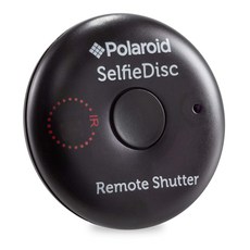 Polaroid SelfieDisc Enhanced IR Remote Shutter Rel iOS Android Canon Nikon Sony Pentax와 호환되는 SL, 1개, Selfie Disc