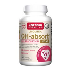 Jarrow Formulas 유비퀴놀 QH-앱솔브 100 mg 소프트젤, 120정, 1개