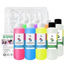 스노우키즈 신기하고 재미있는 말랑말랑 핑거페인트 "캡슐만들기 KIT 140ml 6색 세트"