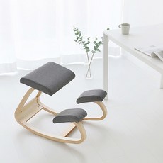  마켓비 ARON 자세교정 허리디스크 무릎의자, 그레이 5838.4857 