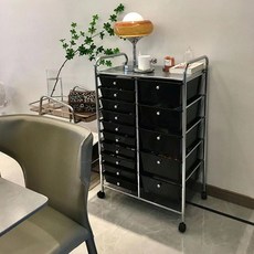  USM 서랍장 모듈 모던 미드센추리 수납장 이동식 웨건 트롤리 스테인레스, 7 