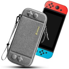Tomtoc Carry Case for 닌텐도 스위치 울트라 슬림 하드 쉘 10개 게임 카트리지 보호 휴대 케이스 for Travel 원래 특허 및, 단일옵션