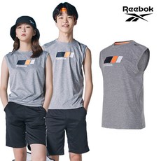 [REEBOK] NEW 리복키즈 주니어 흡한속건 민소매티셔츠 그레이