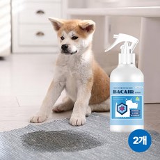 [동물용의약외품] 바케어 항균탈취제 안심성분 500ml 강아지오줌냄새제거 고양이탈취제 배변판소독 냄새제거 반려동물오줌냄새 화장실냄새제거, 2개