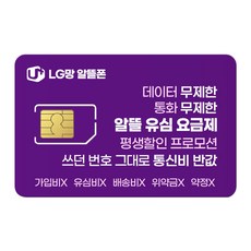 LG 유심. 알뜰폰 유심 프로모션 진행중. 자급제폰 데이터 무제한 무약정. USIM. LG망 알뜰폰 유심