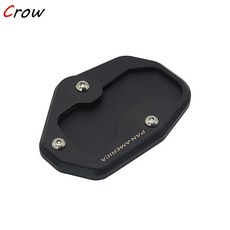 부품 바이크 오토바이 킥 스탠드 확장 플레이트 풋 사이드 확대 패드 팬 아메리카 1250 S PA1250, 01 Black