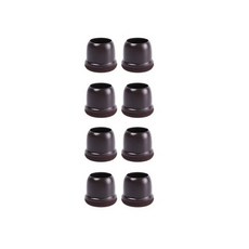 8pcs 부드러운 실리콘의 자 다리 커버 펠트 하단 탄성 가구 발 보호자 패드 Anti-slip 테이블 층 보호 매트, M 19-25mm, brownness Round, 02 M 19-25mm