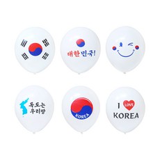 파티로 아이러브 코리아 태극기 풍선 응원풍선