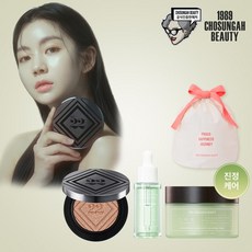 [설기획] 조성아 예민보스 진정케어 세트 [초록수+시카에센스+22시카쿠션+복조리백], 진정케어세트(쿠션2호+패드+에센스), 1개