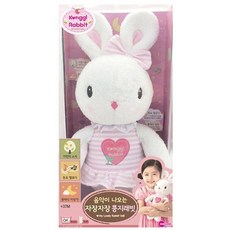 원앤원 음악이나오는자장자장콩지래빗 어린이장난감 크리스마스선물, 1개