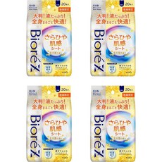비오레 사라사라 파우더 시트 금목서향 20매입 x 4, 4개