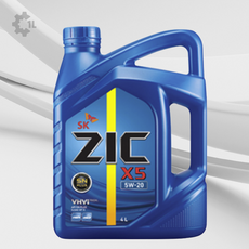 오일마트 지크 SK ZIC X5 5W20 4리터 가솔린 LPG엔진오일, ZIC-X5 4리터