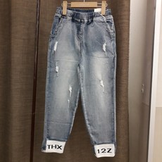 창원뉴코아 일로딜로 멋쟁이 남 녀공용 배기구제 청바지