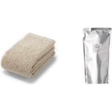 muji 무인양품 【세트】무인 양품 페이스 타올 8장 세트+약용 보습 입욕액 리필용 입욕제 400ml, 한개옵션0