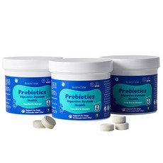  브랜바인 프로바이오틱스 츄어블 90일분 강아지 고양이 구강유산균 영양제 유산균껌 소화효소제 항생제 내성, 제품 3세트 구매 (6000원 더 할인) 