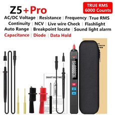 BSIDE 비접촉 디지털 멀티미터 6000 카운트 AC DC 전압 테스터 커패시턴스 Ohm NCV Hz 다이오드 Z1 Z5, 1개