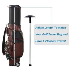 골프백커버 CRESTGOLF 충격 방지 여행 가방 지지대 알루미늄 스틱 조절 가능한 지지 시스템 클럽 보호