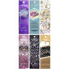 Australian Gold Designer Skin 태닝 로션 샘플 팩 - 패킷 6개 베이지, 15ml