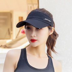 여름 와이드앵글 모자 골프 야구 빈 모자 여성 야외 스포츠 등산 썬캡 캐주얼 면 봄 가을, 라이트 그레이